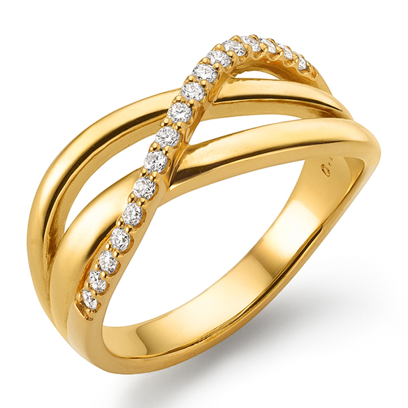 純金 ダイヤモンド リング