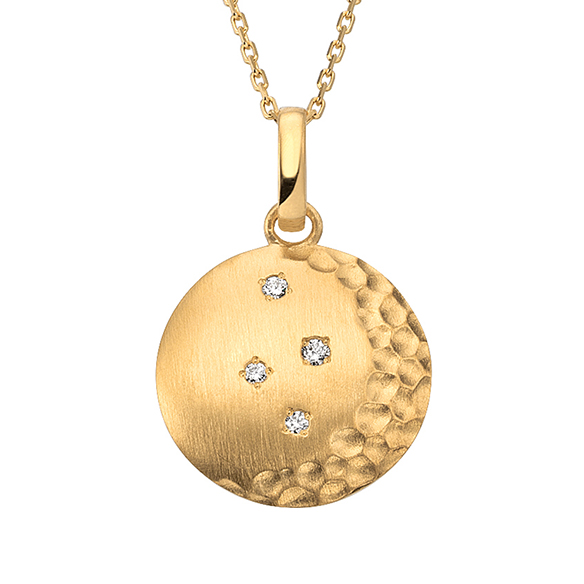 純金 ダイヤモンド ペンダント