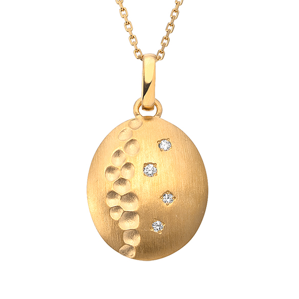 純金 ダイヤモンド ペンダント