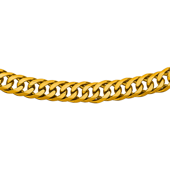 純金 キヘイネックレス （6面カットダブル） 28.3g/50cm