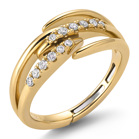 K18イエローゴールド ダイヤモンド リング