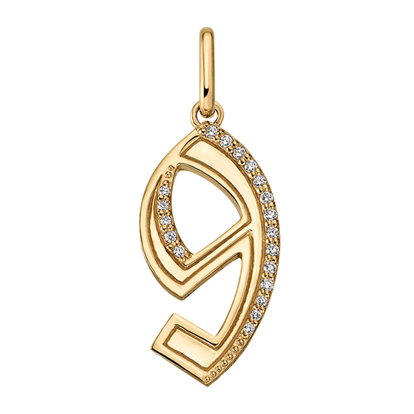 K18イエローゴールド ダイヤモンド ペンダントトップ NO.9 | 高品質 金