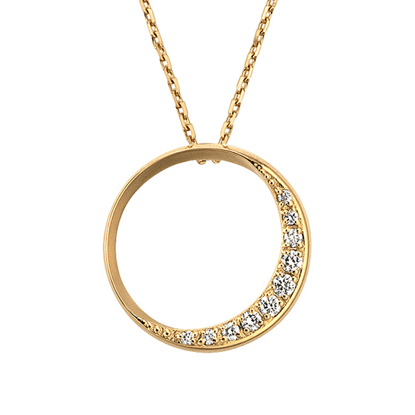 K18イエローゴールド ダイヤモンド ペンダント