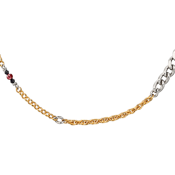 プラチナ/K18イエローゴールド ネックレス 52cm