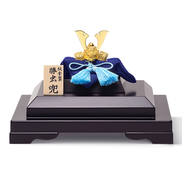 純金兜「勝虫」 12g