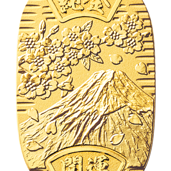 純金小判 富士と桜 10g