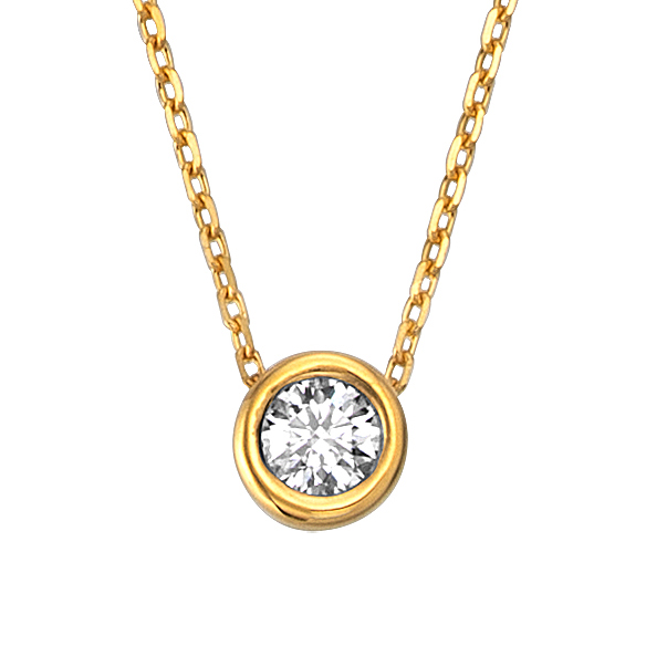 純金 ダイヤモンド ペンダント 0.1カラット