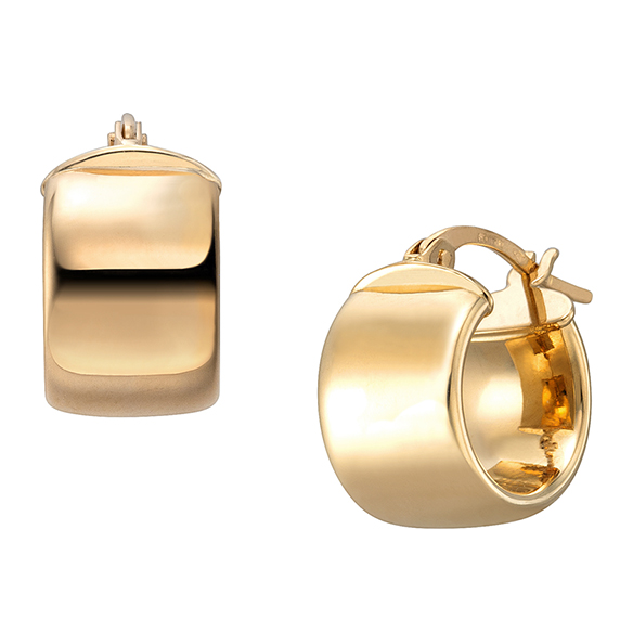 〔イタリア製〕K18イエローゴールド ピアス