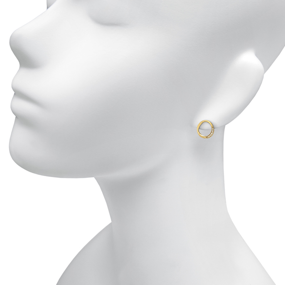ピアス K18WG ホワイトゴールド ダイヤモンド 【0.9ct】フラワー