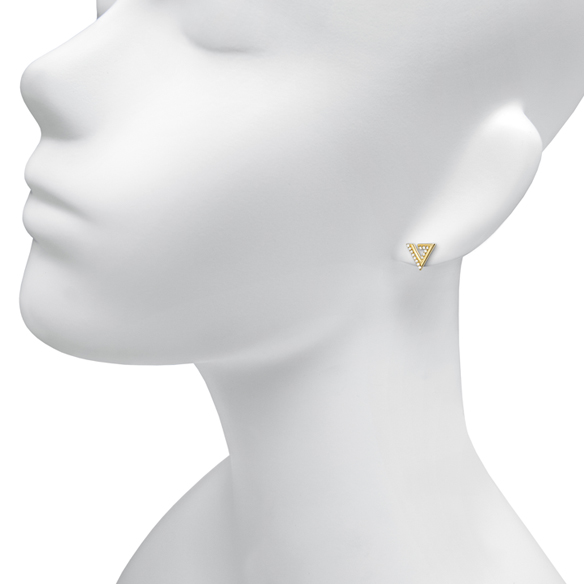 K18 ネージュ ダイヤモンド ピアス 0.1ct ささやかな一粒ダイヤ