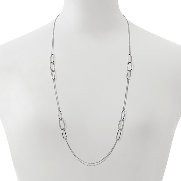 プラチナ ロングネックレス 70cm