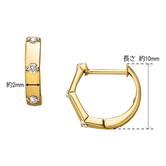 とてら⭐︎様 新品K18 ダイヤモンドピアス イエローゴールド ペア 2本 K18イエローゴールド ダイヤモンド ピアス | 高品質 金・プラチナ