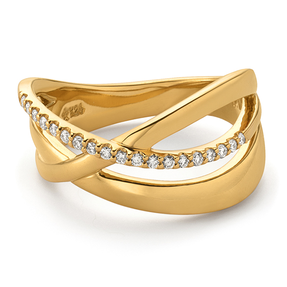 純金 ダイヤモンド リング