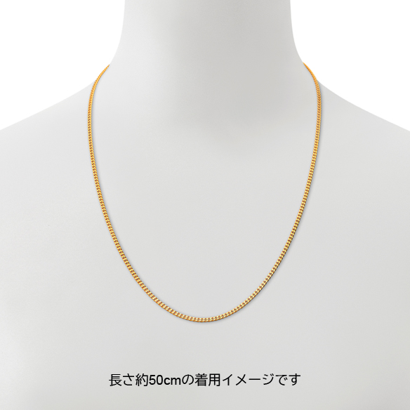 純金 キヘイネックレス （2面カット） 70cm（セミオーダー商品）