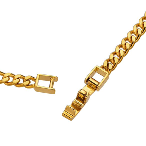 純金 キヘイブレスレット （2面カット） 9.6g/18cm