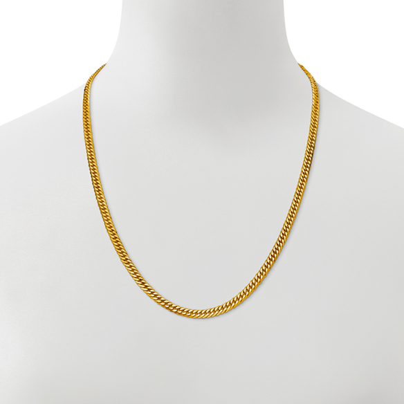 純金 キヘイネックレス （6面カットダブル） 28.3g/50cm