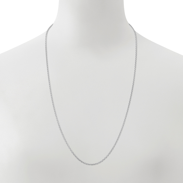 プラチナ ロングネックレス 60cm