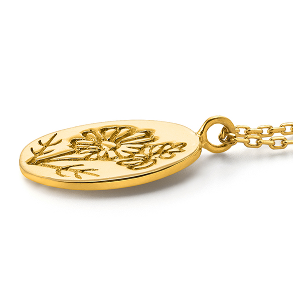 【オンラインショップ限定 30個】純金 ペンダント (マーガレットモチーフ)