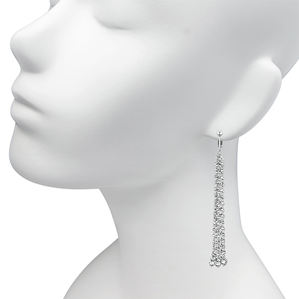 【SOLD OUT】■〔ファセット ミラクル〕純プラチナ イヤリング