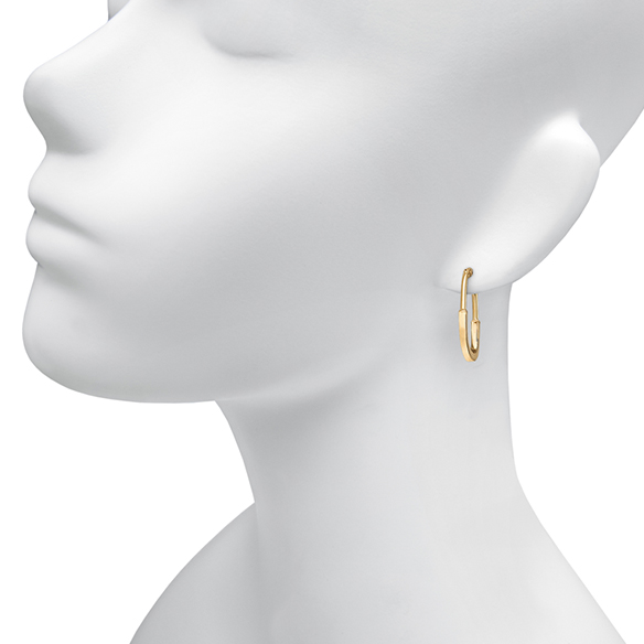 〔イタリア製〕K18イエローゴールド ピアス