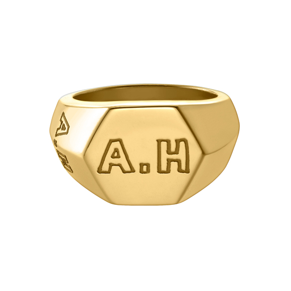 A.H K18 シグネットリング