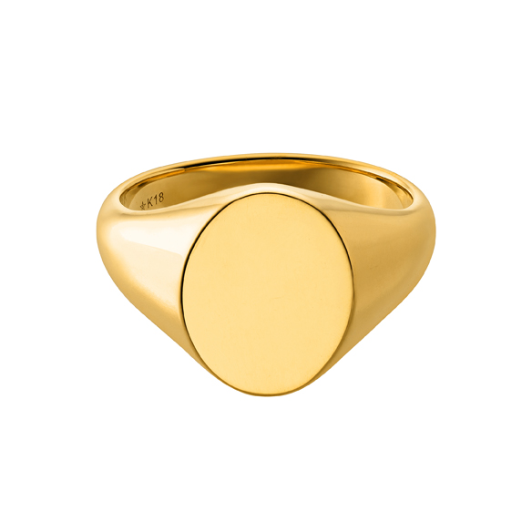 純金 シグネットリング オーバル型 | 高品質 金・プラチナ