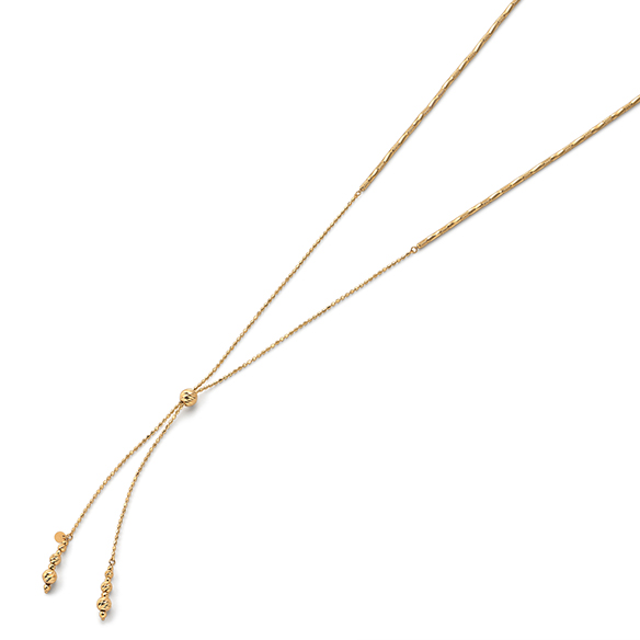 K18イエローゴールド ロングネックレス 70cm