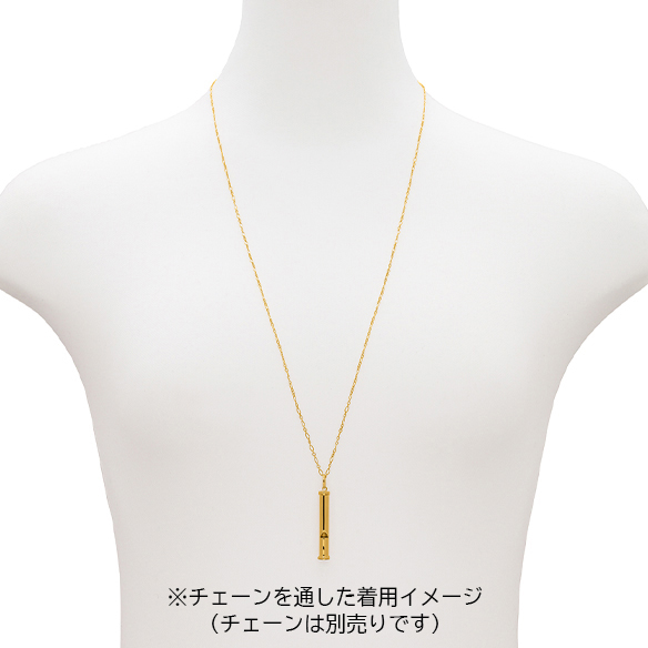 K18イエローゴールド ホイッスル ペンダントトップ