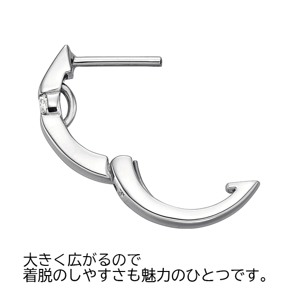 プラチナ ダイヤモンド ピアス