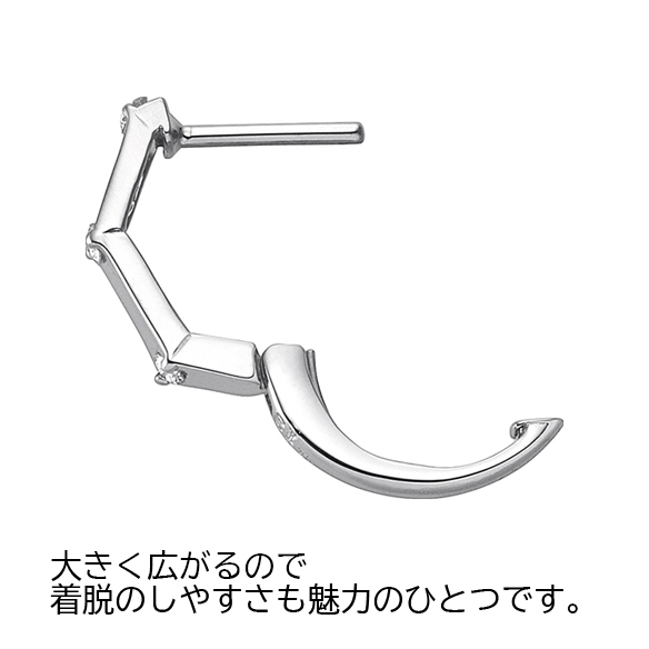 プラチナ ダイヤモンド ピアス