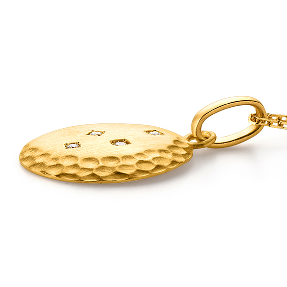 純金 ダイヤモンド ペンダント