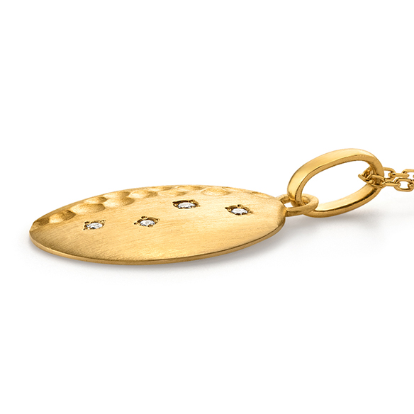 純金 ダイヤモンド ペンダント