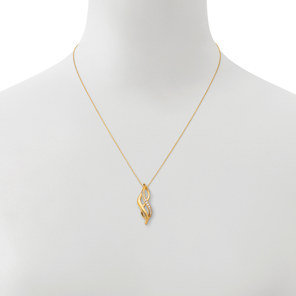 純金 ダイヤモンド ペンダント