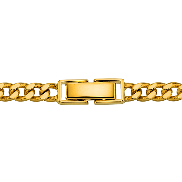 純金 キヘイブレスレット （2面カット） 9.6g/18cm