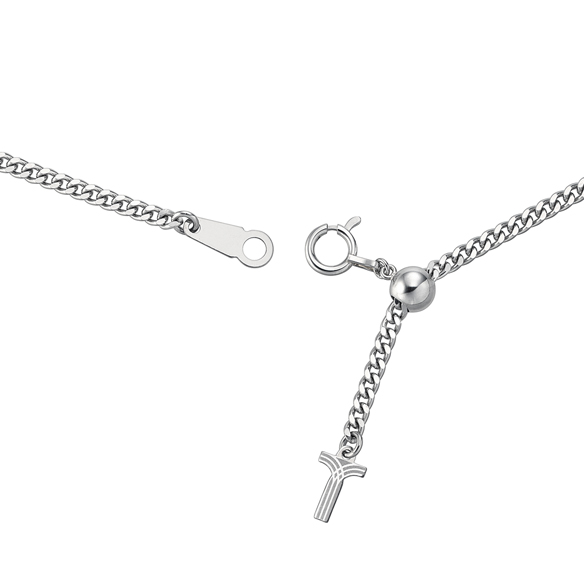 プラチナ キヘイネックレス （2面カット） 14g/60cm