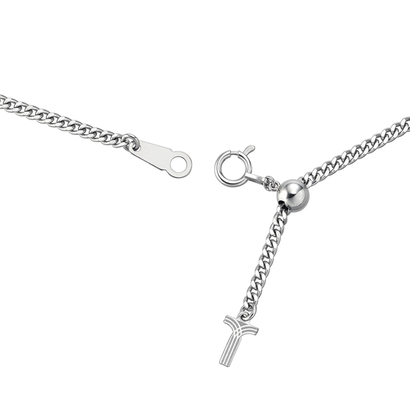 プラチナ キヘイネックレス （2面カット） 12g/50cm