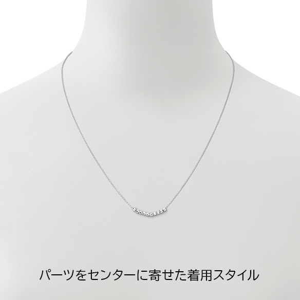 ファセット ミラクル プラチナ シンプルライン〕純プラチナ ネックレス