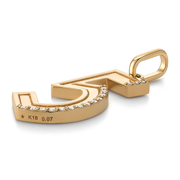 K18イエローゴールド ダイヤモンド ペンダントトップ NO.5