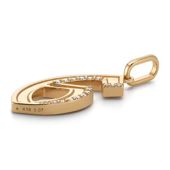 K18ダイヤモンドペンダントトップ ペンダントトップ クロス K18 ダイヤモンド付 (Type-GC-N)