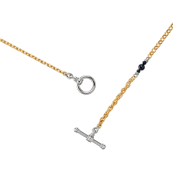 プラチナ/K18イエローゴールド ネックレス 52cm