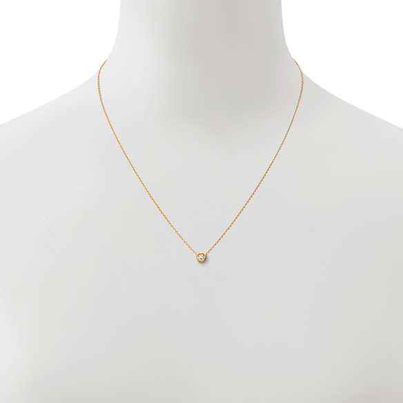 純金 ダイヤモンド ペンダント 0.1カラット