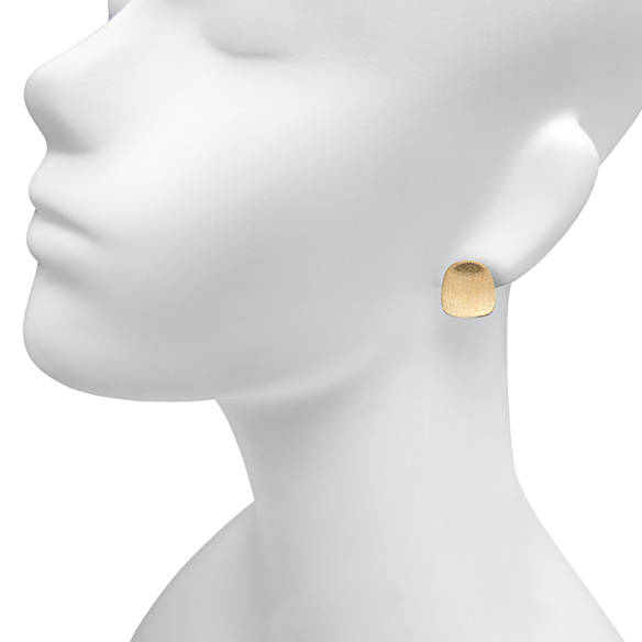 〔イタリア製〕K18イエローゴールド ピアス