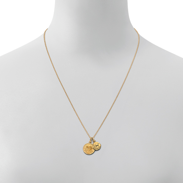 【数量限定 550個】ウィーン金貨ハーモニー1/25オンス ペンダント K18チャーム(リバーシブル)付