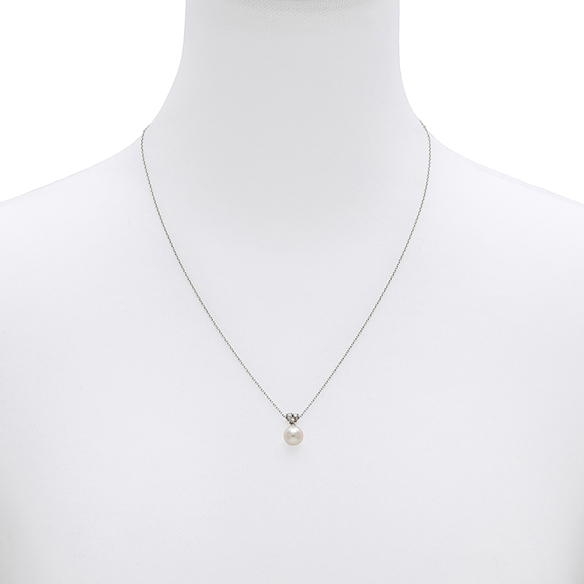 プラチナ アコヤ真珠 ダイヤ ペンダント | 高品質 金・プラチナ