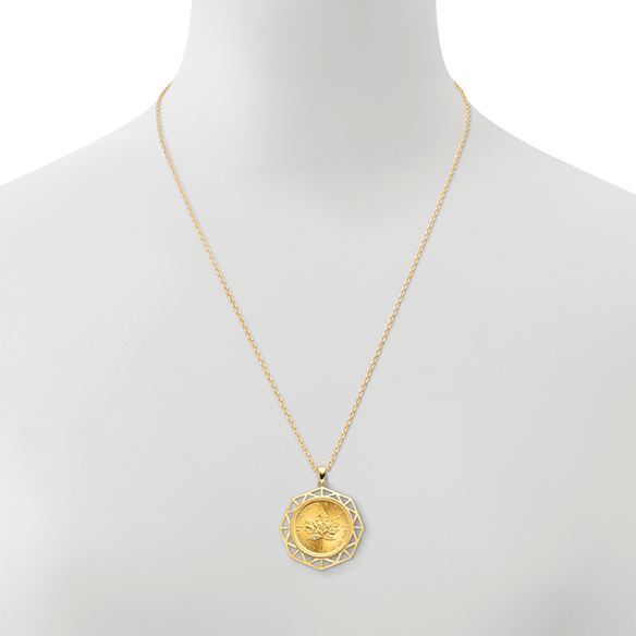 メイプルリーフ金貨 1/4オンス ペンダント