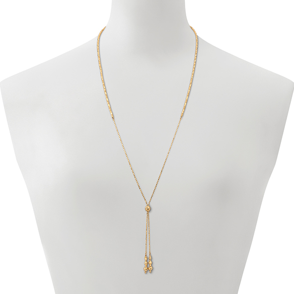 K18イエローゴールド ロングネックレス 70cm