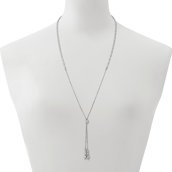 プラチナ ロングネックレス 70cm