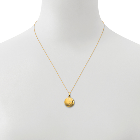 純金 ダイヤモンド ペンダント