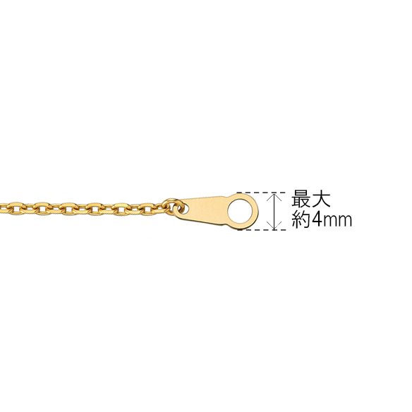K18イエローゴールド ネックレス 50cm