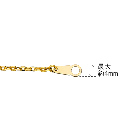 K18イエローゴールド ネックレス 50cm